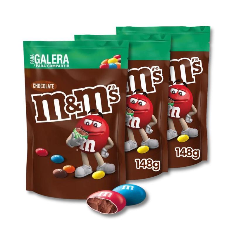 M&Ms Chocolate ao Leite Mars Kit 3 unidades de 148g - Chocolate